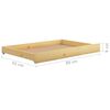 vidaXL Lit de jour sans matelas avec tiroirs 90x200 cm bois pin massif
