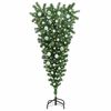 vidaXL Arbre de No&euml;l artificiel pr&eacute;-&eacute;clair&eacute; &agrave; l'envers avec jeux de boules