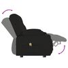 vidaXL Fauteuil de massage inclinable et porte-gobelets 2 places noir