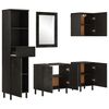 vidaXL Ensemble d'armoires de salle de bain 5 pcs bois manguier massif