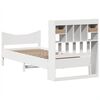 vidaXL Cadre de lit sans matelas blanc 75x190 cm bois de pin massif