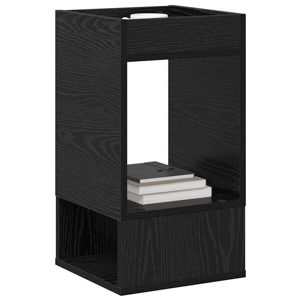 vidaXL Table d'appoint Ch&ecirc;ne noir 30 x 30 x 56 cm Bois d'ing&eacute;nierie