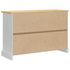 vidaXL Coffres de rangement Blanc 112 x 40 x 75 cm Pin massif