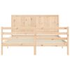 vidaXL Cadre de lit sans matelas bois massif