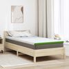 vidaXL Surmatelas Blanc et vert 180 x 200 x 6 cm Tissu Jacquard