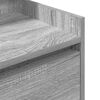 vidaXL Tables de chevet avec 2 tiroirs 2 pcs sonoma gris 38x34x80 cm