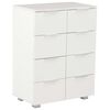 vidaXL Buffet Blanc brillant 60x35x80 cm Bois d'ing&eacute;nierie