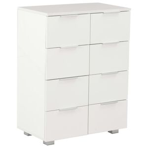 vidaXL Buffet Blanc brillant 60x35x80 cm Bois d'ing&eacute;nierie