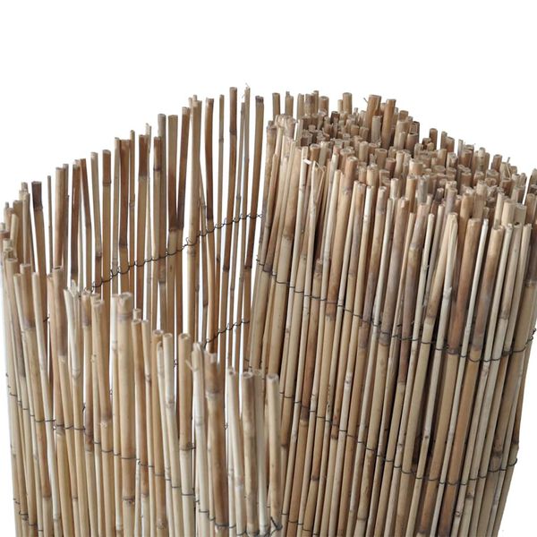 vidaXL Cl&ocirc;ture en Roseau Naturel 400 x 160 cm Roseau