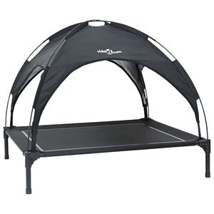 vidaXL Lit pour Chien 90 x 81 x 80,5 cm Acier Noir