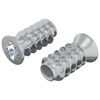 vidaXL Vis 2 pcs Argent&eacute; M6 x 12 mm Fer
