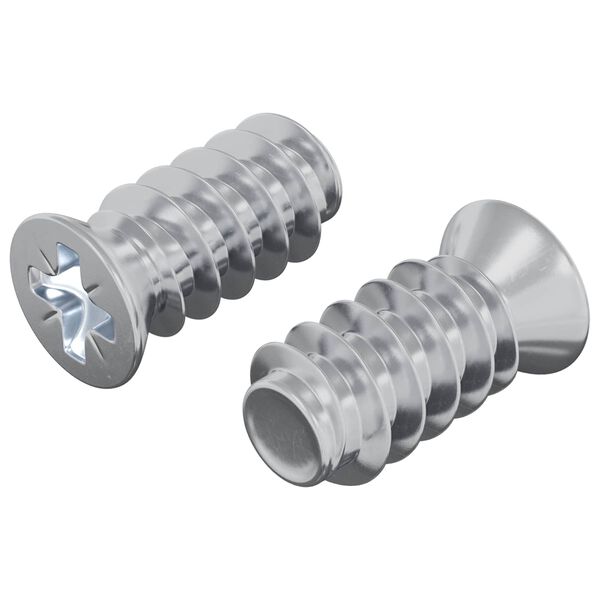 vidaXL Vis 2 pcs Argent&eacute; M6 x 12 mm Fer