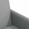 vidaXL Chaises de Salle &agrave; Manger avec Roues 2 pcs Gris clair tissu