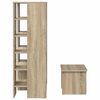 vidaXL Cabinet &agrave; chaussures 2 pcs Ch&ecirc;ne Sonoma Bois d'ing&eacute;nierie
