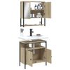 vidaXL Ensemble de meubles de salle de bain 2 pcs ch&ecirc;ne sonoma