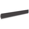 vidaXL Bordure de Pelouse 20 pc 103 x 15 cm Acier Noir