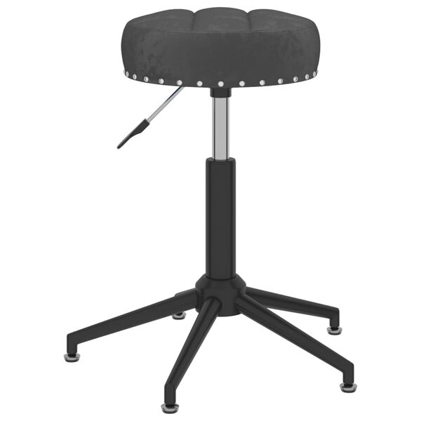 vidaXL Chaises pivotantes &agrave; manger lot de 4 noir velours