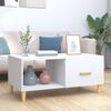 vidaXL Table basse blanc 89,5x50x40 cm bois d'ing&eacute;nierie