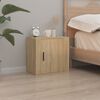 vidaXL Tables de chevet murales 2 pcs Ch&ecirc;ne sonoma 50x30x47 cm