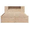vidaXL Cadre de lit sans matelas 140x190 cm bois de pin massif