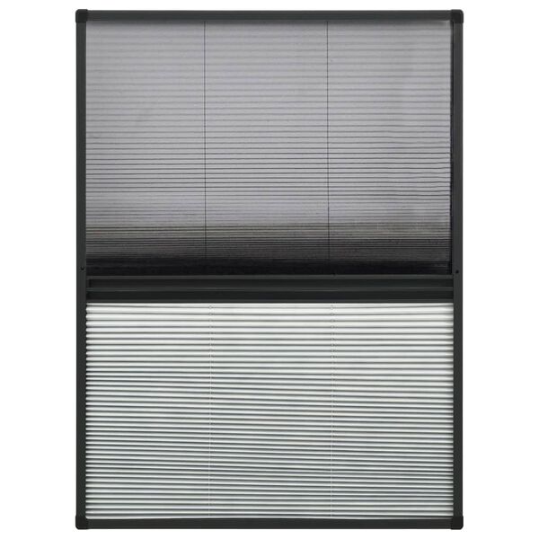 vidaXL Moustiquaire pliss&eacute;e pour fen&ecirc;tre Aluminium 80x120 cm