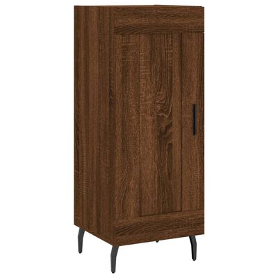 vidaXL Buffet haut Chêne marron 34,5x34x180 cm Bois d'ingénierie