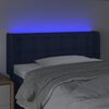 vidaXL T&ecirc;te de lit &agrave; LED Bleu 103x16x78/88 cm Tissu