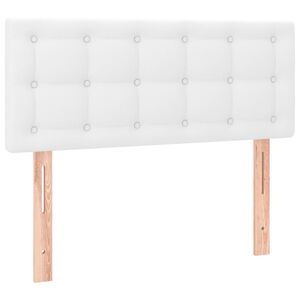 vidaXL T&ecirc;te de lit Blanc 100x5x78/88 cm Similicuir