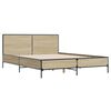 vidaXL Cadre de lit sans matelas ch&ecirc;ne sonoma 150x200 cm