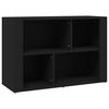 vidaXL Buffet Noir 80x30x54 cm Bois d'ing&eacute;nierie