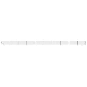 vidaXL Cl&ocirc;ture en treillis m&eacute;tallique et ancrage anthracite 0,8x25 m