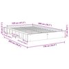 vidaXL Cadre de lit sans matelas 120x200 cm bois massif de ch&ecirc;ne
