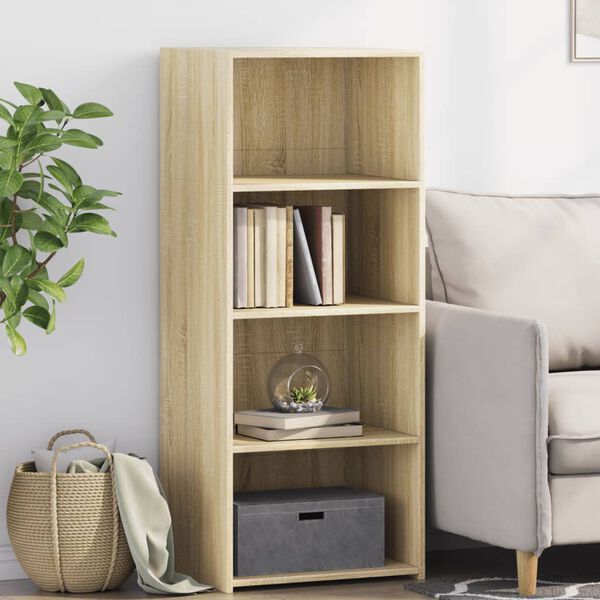vidaXL Buffet haut ch&ecirc;ne sonoma 50x41x124 cm bois d'ing&eacute;nierie