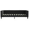 vidaXL Lit de jour avec gigogne sans matelas noir 100x200 cm