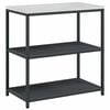vidaXL Ensemble de rangement cuisine avec &eacute;tag&egrave;re 2 pcs Anthracite