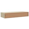 vidaXL &Eacute;tag&egrave;re murale &agrave; tiroirs Ch&ecirc;ne et blanc 60 x 23,5 x 10 cm MDF
