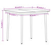 vidaXL Ensemble &agrave; manger de jardin 3 pcs Marron