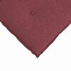 vidaXL Coussin de Dos Bordeaux 50 x 19 x 45 cm tissu
