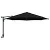 vidaXL Parasol de jardin Noir et Noir 248 x 248 x 148 cm