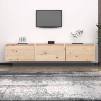 vidaXL Meubles TV 3 pcs bois massif de pin