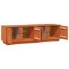 vidaXL Meuble TV Brun Cir&eacute; 140 x 40 x 40 cm Pin massif
