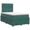 vidaXL Lit boxspring avec matelas Vert fonc&eacute; 120 x 200 cm Velours
