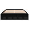 vidaXL Cadre de lit sans matelas noir 140x200 cm