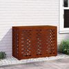 vidaXL Housse de climatiseur Rouill&eacute; 110 x 50 x 80 cm Acier patin&eacute;