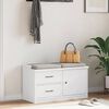vidaXL Banc de couloir SANDNES blanc 87x40x50 cm bois de pin massif