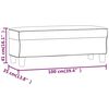 vidaXL Banc Jaune clair 100x35x41 cm Tissu