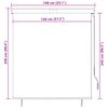 vidaXL Store roulant d'ext&eacute;rieur 140x250 cm Jaune et bleu