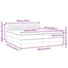 vidaXL Sommier &agrave; lattes de lit avec matelas rose 180x210 cm velours