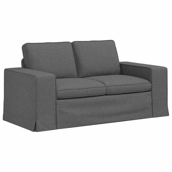 vidaXL Canap&eacute; 120cm Gris fonc&eacute; M&eacute;tал