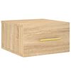 vidaXL Table de chevet murale ch&ecirc;ne sonoma 35x35x20 cm